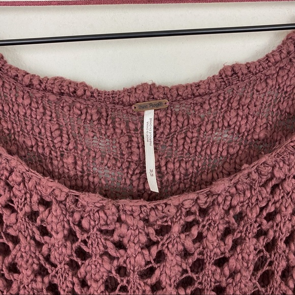 Free People Pretty Pointelle Vee Sweater - Picture 9 of 14